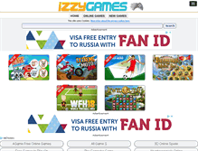 Tablet Screenshot of izzygames.com
